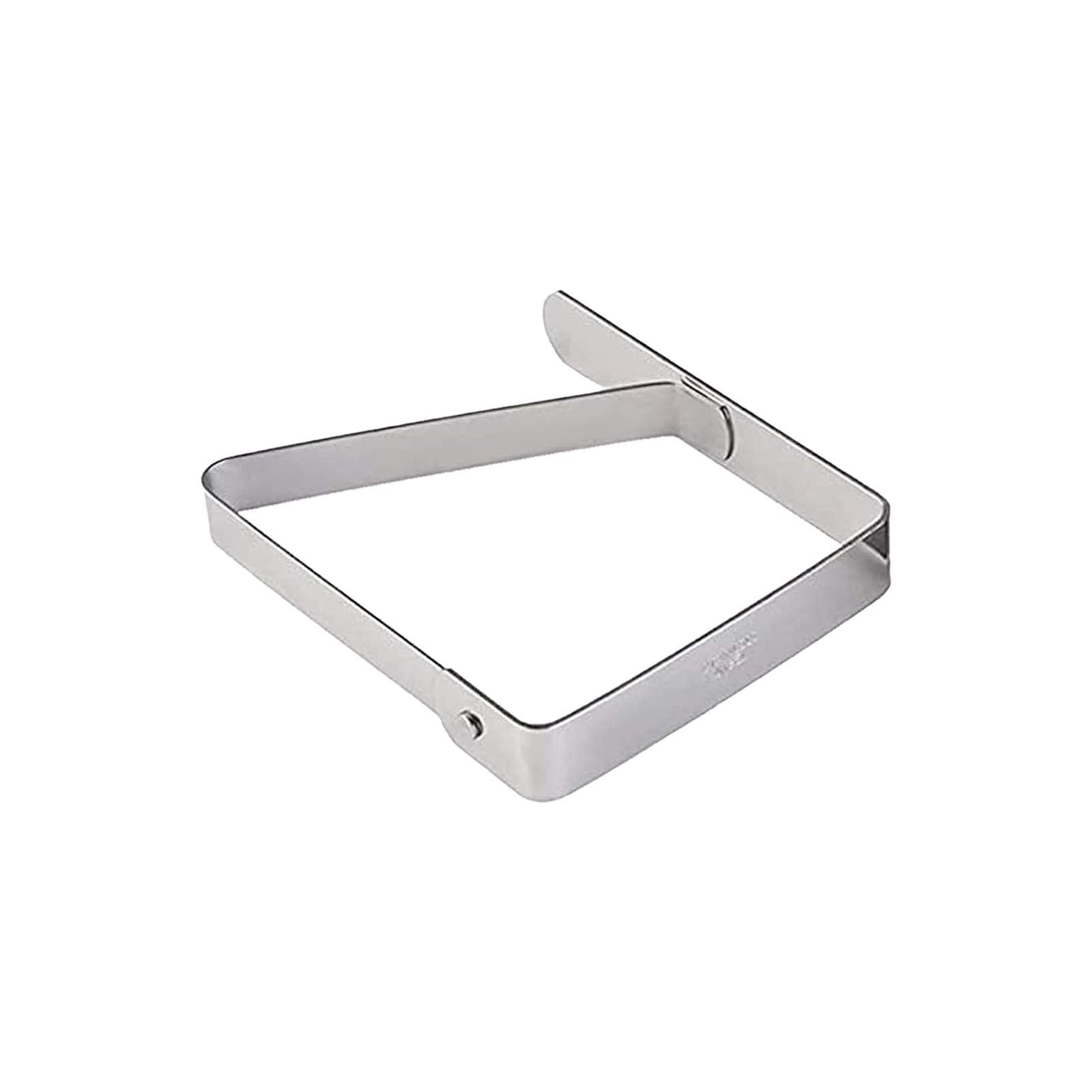 Folding Work Table with Clamps Stainless Steel Tablecloth Clips For