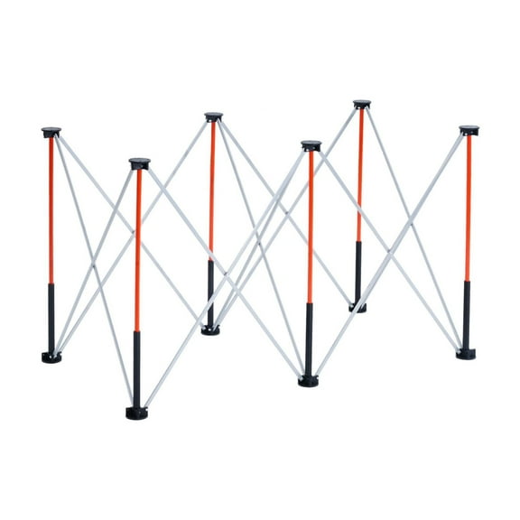 Folding Workstand 4.15x2.18ft - 2500lbs Capacity Collapsible Workbench - Portable Work Table for Construction, Gardening, DIY Projects & More