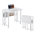 thumbnail image 1 of Folding Writing Desk Computer Desk for Small Space,31.5" Folding Desk for Study, Home Office,Small Spaces,white, 1 of 7