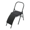 thumbnail image 1 of Folding Yoga Chairs for Adults with Curved Lumbar Back Support 240lbs Load Capacity Black, 1 of 8
