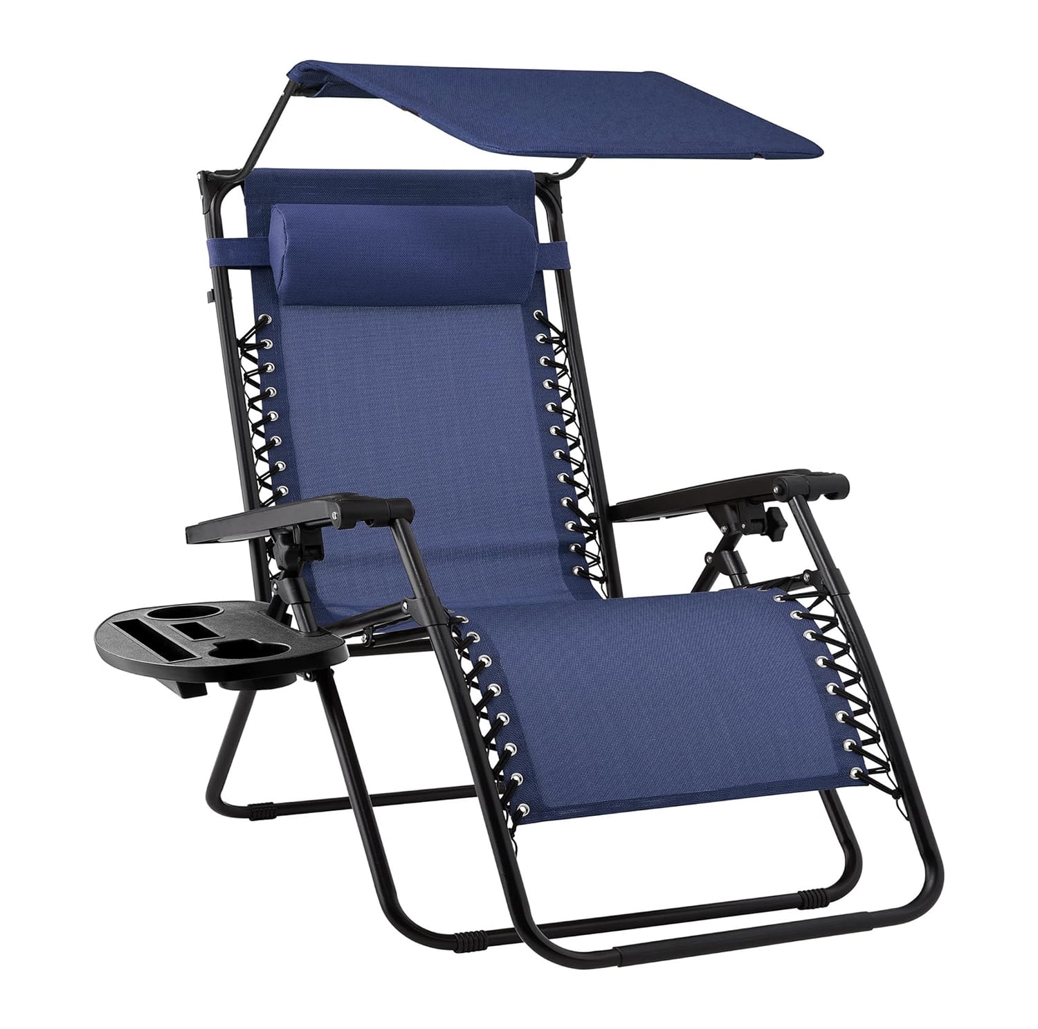 Folding Zero Gravity Outdoor Recliner Patio Lounge Chair w/Adjustable ...