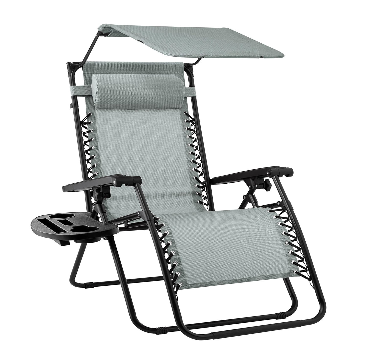 Folding Zero Gravity Outdoor Recliner Patio Lounge Chair w/Adjustable ...