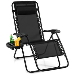 Vineego Zero Gravity Chairs Patio Chairs Lawn Lounge Chair Patio Set of 2 with Pillow and Cup Holder Patio Furniture for Poolside Backyard and Beach Set of 2 Red Walmart