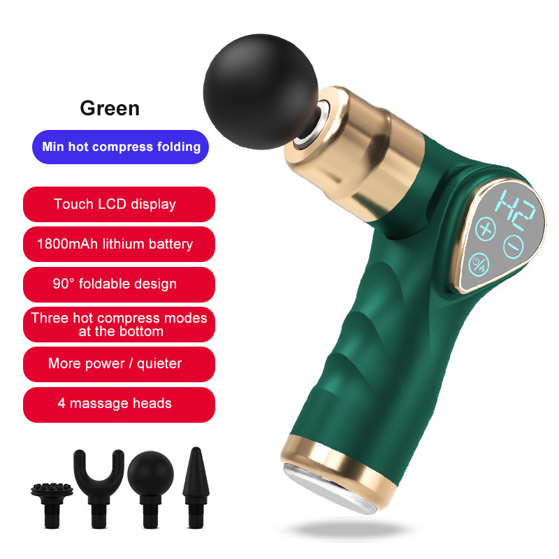 Folding hot compress massage gun electric muscle massager smart fascia ...