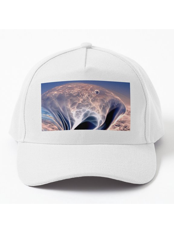 Folding of Space Baseball Cap, Science Fiction Dimension Graphic Design, Classic Hat