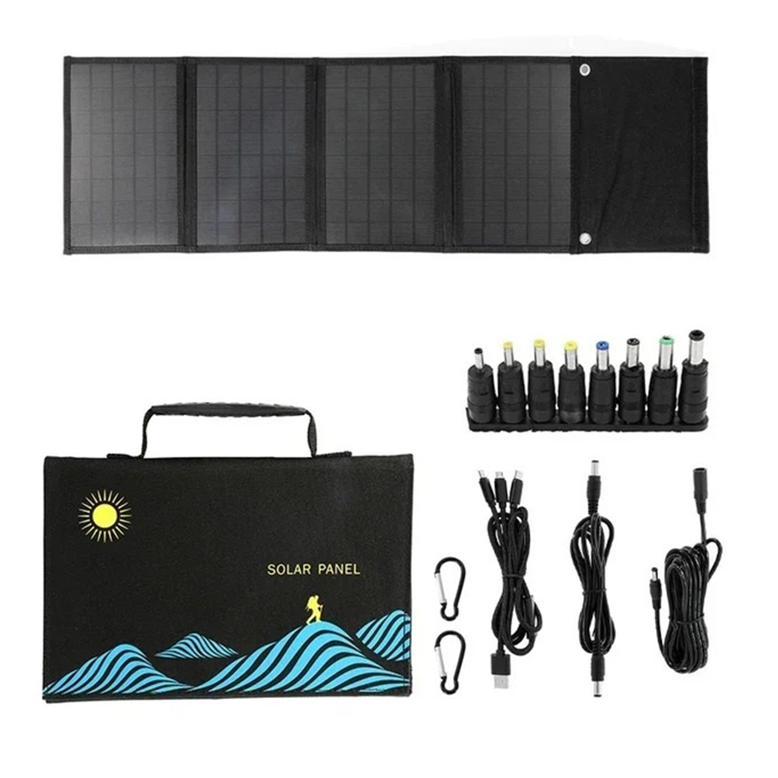 Folding solar panels 1000W Solar Folding Panel Handbag USB+ DC Output Charger Home Mobile Phone Power Supply Solar charger