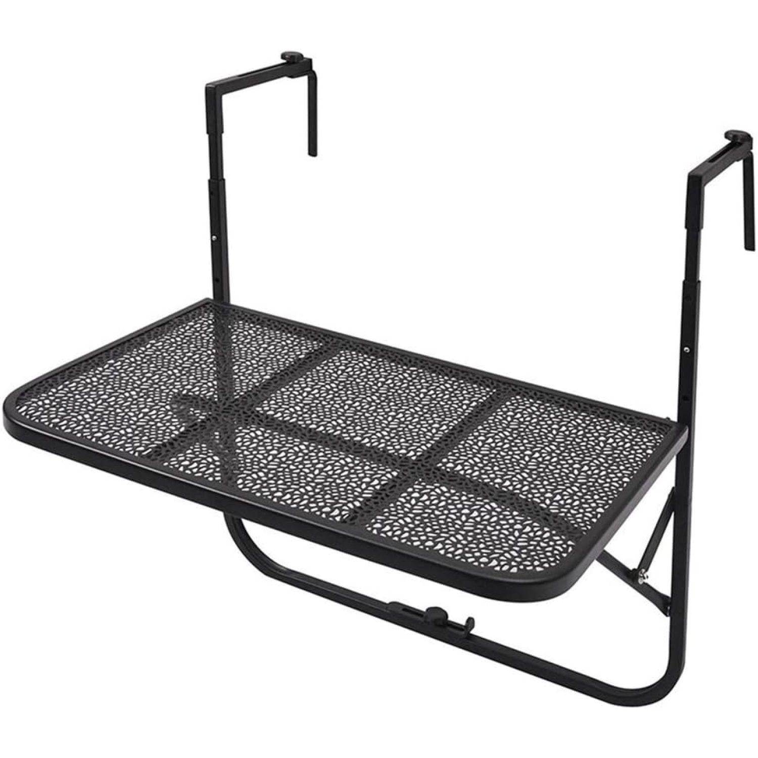 Folding table Balcony Hanging Table Railing Wrought Iron Hanging Coffee