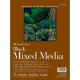 Foldover Pad of 15 sheets (184lb/300g), Black 400 Series MixedMedia
