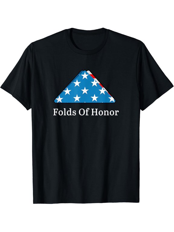 Folds Of Honor Fallen Military First Responders T-Shirt BLACK Unisex S-5XL Hot Trending Shirt, Vintage Birthday Gift