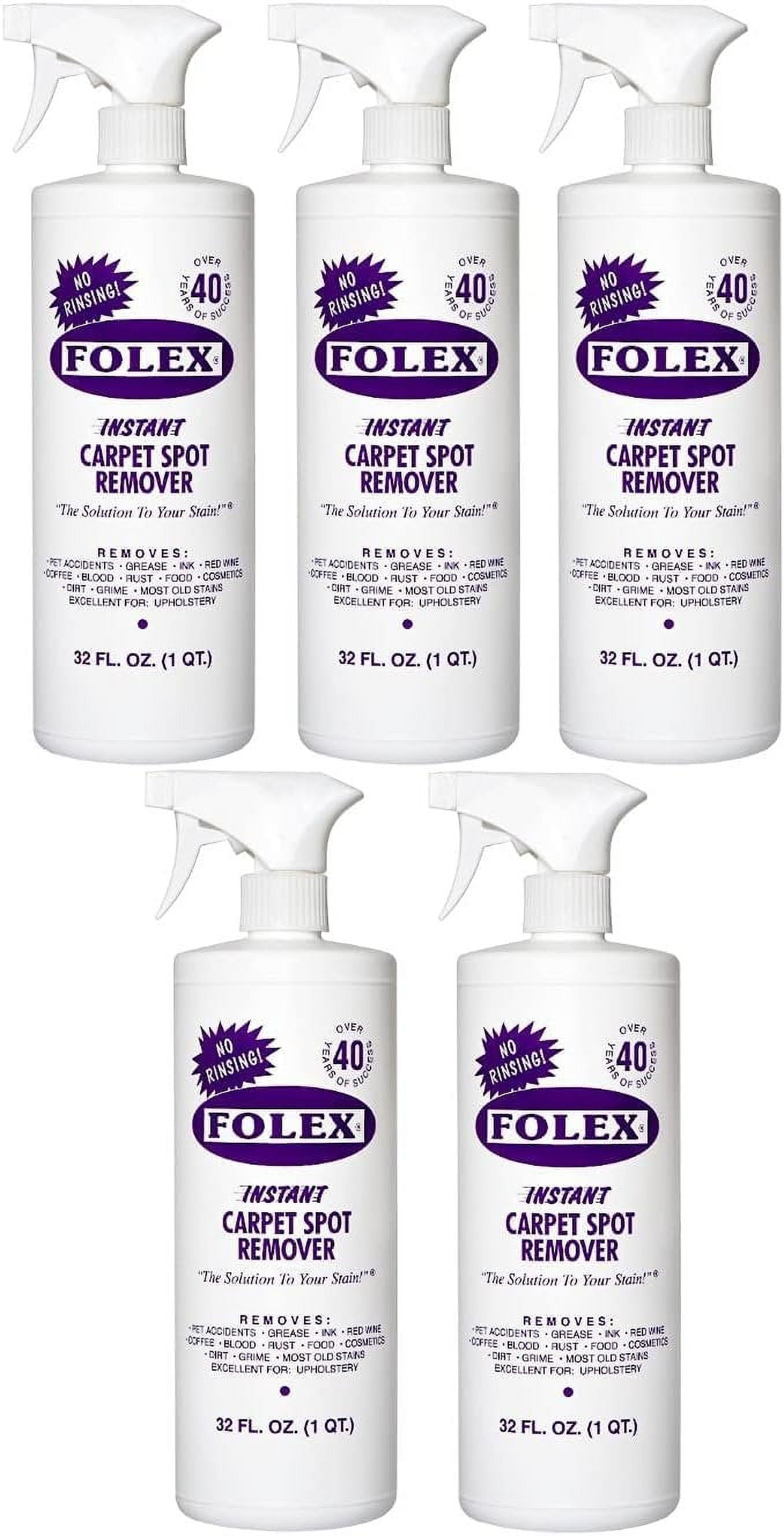 Folex Instant Carpet Spot Remover, 32oz Pack of 5