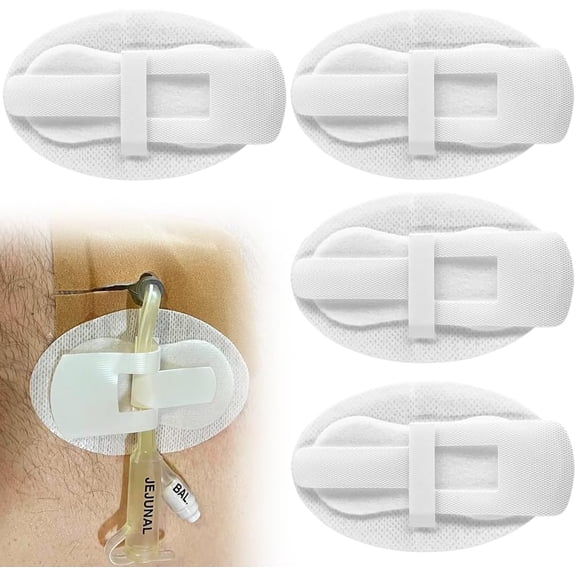 Foley Catheter Stabilization Device for PEG/J/Feeding Tube Holder Accessories, Adhesive Bandages Urinary Leg Bag Sticker Dialysis Drain Cath Stabilizer (Pack of 15)