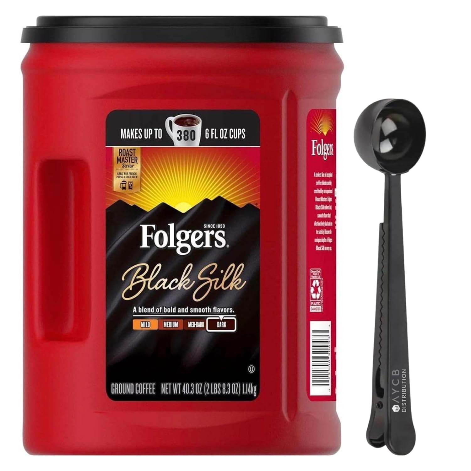 Folger Black Silk Dark Roast Ground Coffee 40 3 Oz Bundle Includes folger-black-silk-dark-roast-ground-coffee-40-3-oz-bundle-includes