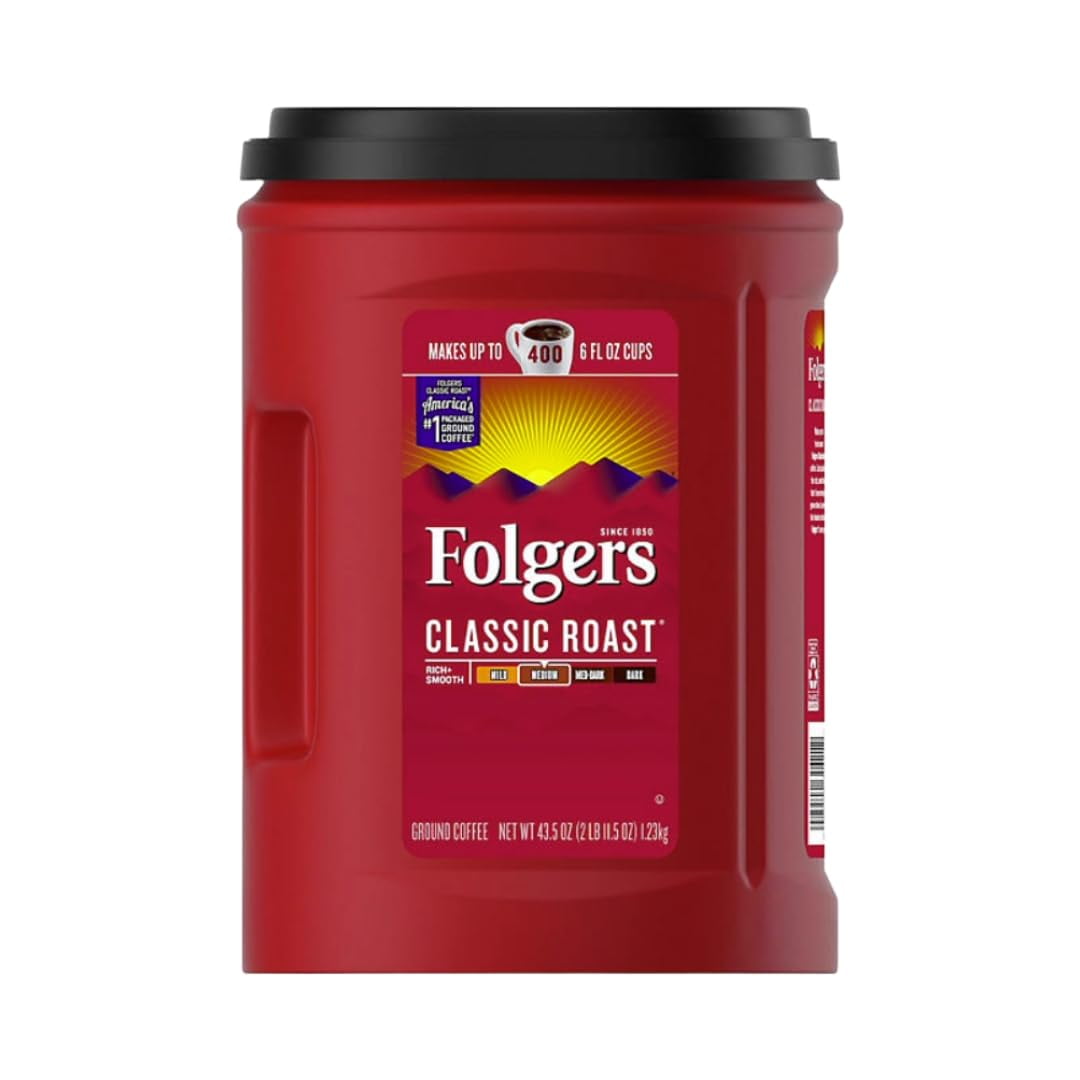 Folger Classic Roast Ground Coffee (43.5 oz.) 1 Pack