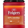thumbnail image 1 of Folgers 100% Colombian Coffee, Medium Roast Ground Coffee, 9.6 Ounce Canister, 1 of 5