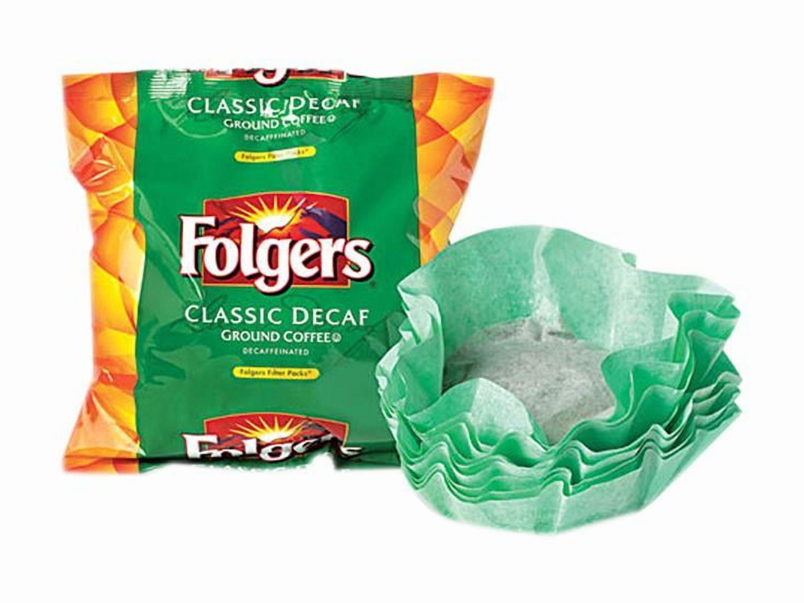Folgers Coffee Filter Packs Decaffeinated Classic Roast 9/10oz 40/Carton 06122