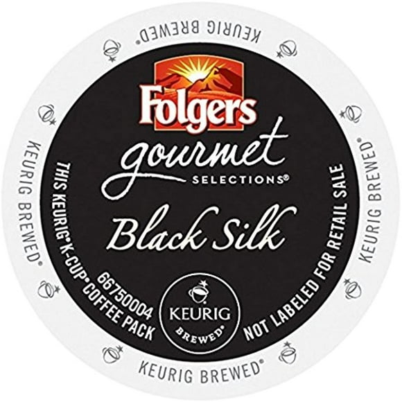 Folgers 6662 Gourmet Selections Black Silk Coffee K-Cups, 24/box