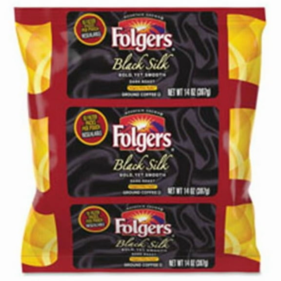 Folgers Black Silk Ground Coffee Filter Packs, 40 Per Carton