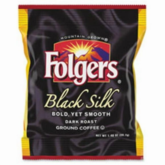 Folgers  Black Silk Ground Coffee Fraction Pack, 42 Per Carton