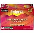 thumbnail image 1 of Folgers Breakfast Blend Keurig k-Cup Pods Mild Roast Coffee 12 Count (Pack of 2), 1 of 9