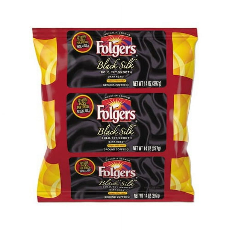Coffee Filter Packs, Black Silk, 1.4 oz Pack, 40Packs/Carton Coffee Filter Packs, Black Silk, 1.4 oz Pack, 40Packs/Carton