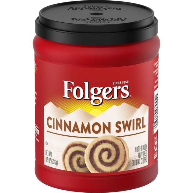 Folgers Cinnamon Swirl Artificially Flavored Ground Coffee, 11.5-Ounce