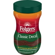 Folgers Classic Decaf Instant Coffee, 8-Ounce Jar