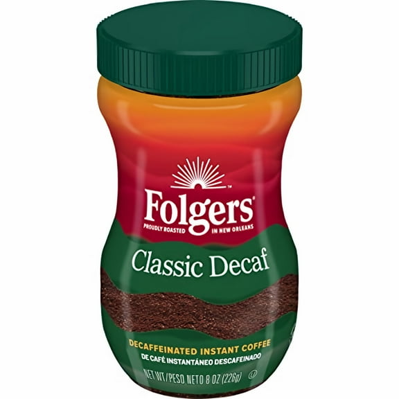 Folgers Classic Decaf Instant Coffee 8 oz (Pack of 60)
