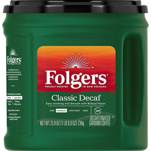 Folgers Classic Decaf Medium Roast Ground Coffee