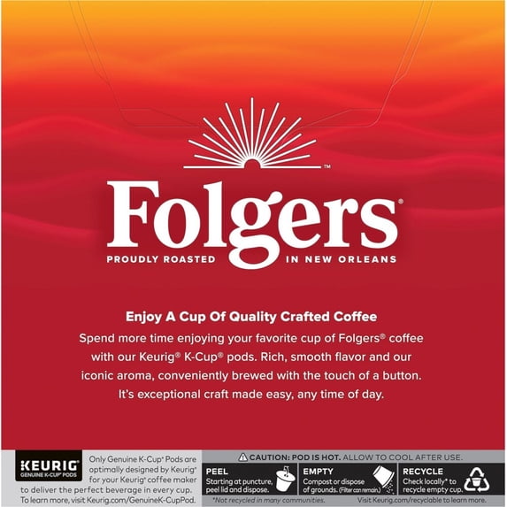Folgers® Classic Medium Roast K-Cup® Coffee Pods