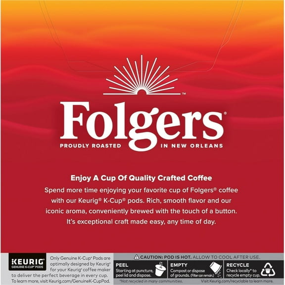 Folgers Classic Medium Roast K-Cup Coffee Pods