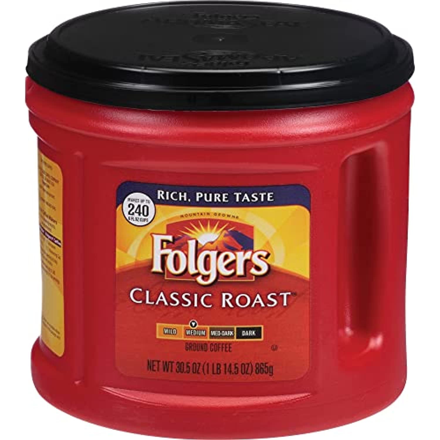 Folgers Classic Roast Coffee, 30.5Oz Can