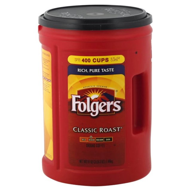 Folgers Classic Roast Ground Coffee (51 Ounce)