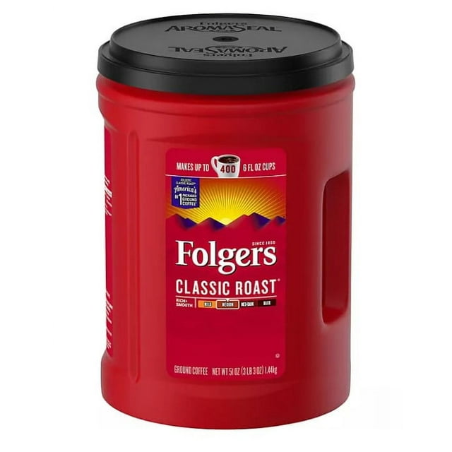 Folgers Classic Roast Ground Coffee (51 oz.)