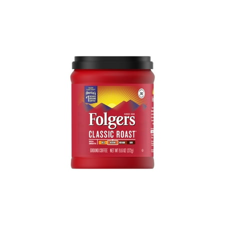 Folgers Classic Roast Ground Coffee 9.6 oz. (Pack of 60)