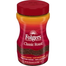 Folgers Classic Roast Instant Coffee, 3-Ounce Jar