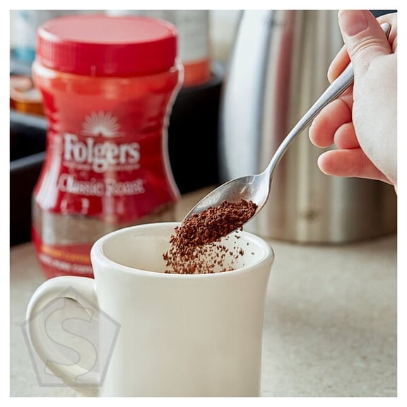 Folgers Classic Roast Instant Coffee 8 oz. - 6/Case