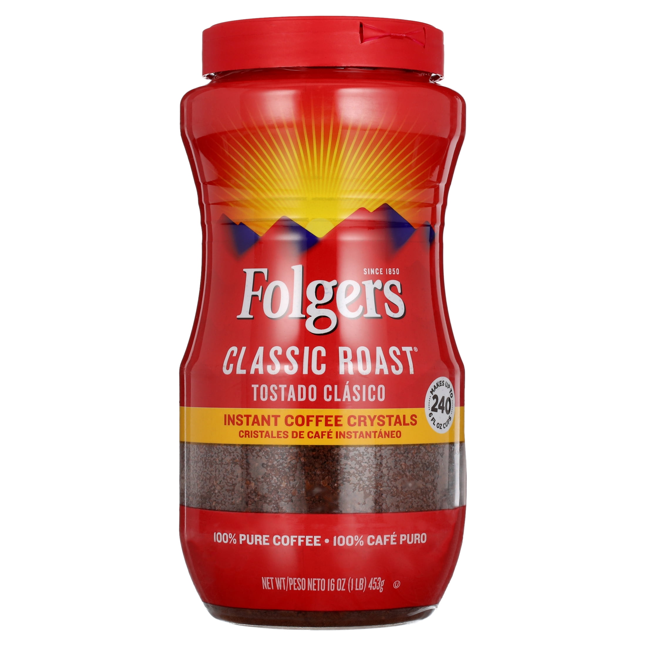 Folgers Classic Roast Singles Instant Coffee - Shop Coffee at H-E-B