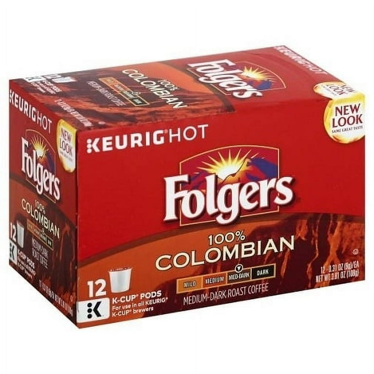 Folgers Coffee 100 Colombian Keurig K Cups