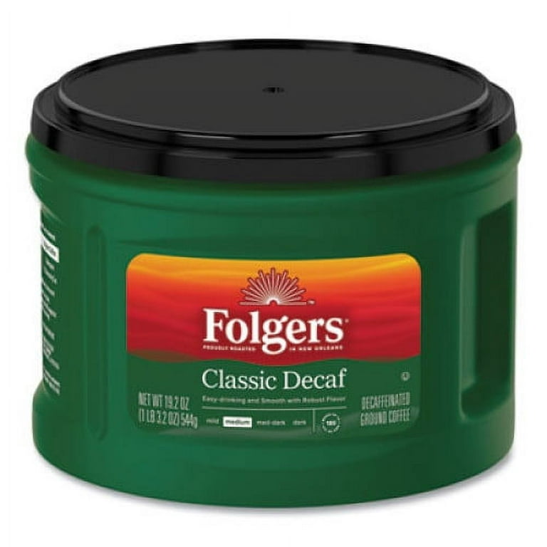 Coffee, Classic Roast Decaffeinated, Ground, 19.2 oz Can Coffee, Classic Roast Decaffeinated, Ground, 19.2 oz Can