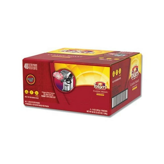 Folgers, FOL10117, Classic Roast Coffee, 40 / Carton