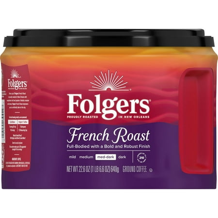 Folgers French Roast Med-Dark Roast Ground Coffee