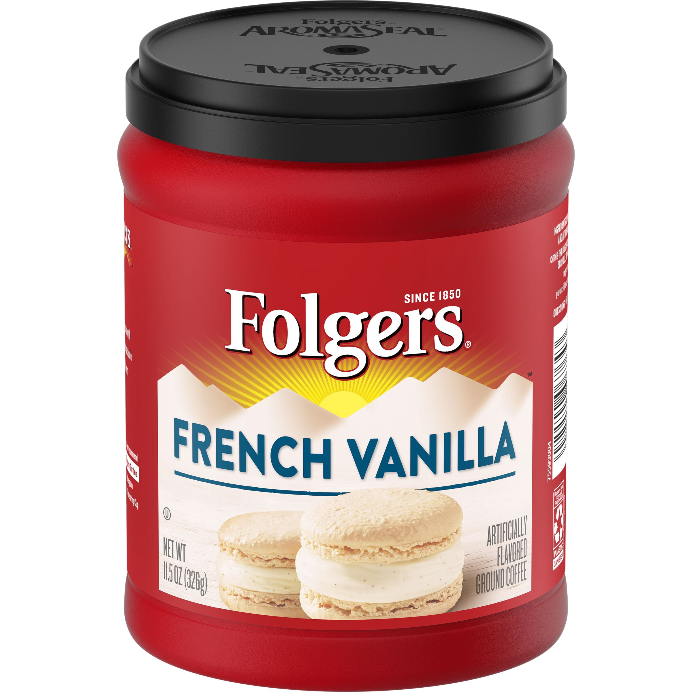 Folgers French Vanilla Ground Coffee, 11.5Ounce