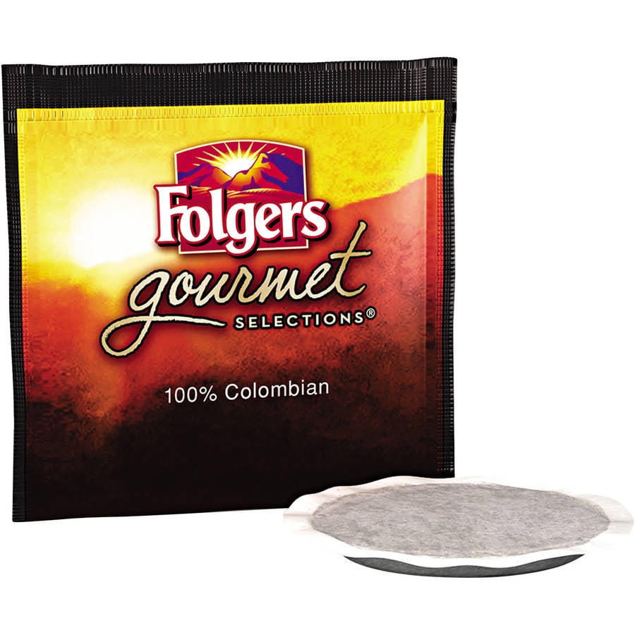 Folgers Gourmet Selections 100 Colombian Regular Coffee Bags, 18 count