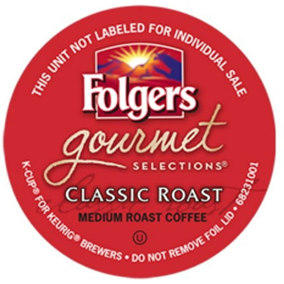 Folgers Gourmet Selections Classic Roast Coffee Keurig K-Cups, 108 Count