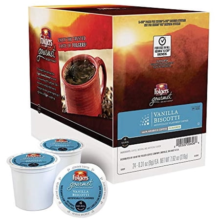 Folgers Gourmet Selections Single Cup For Keurig Brewers, Vanilla Biscotti, 24 Count