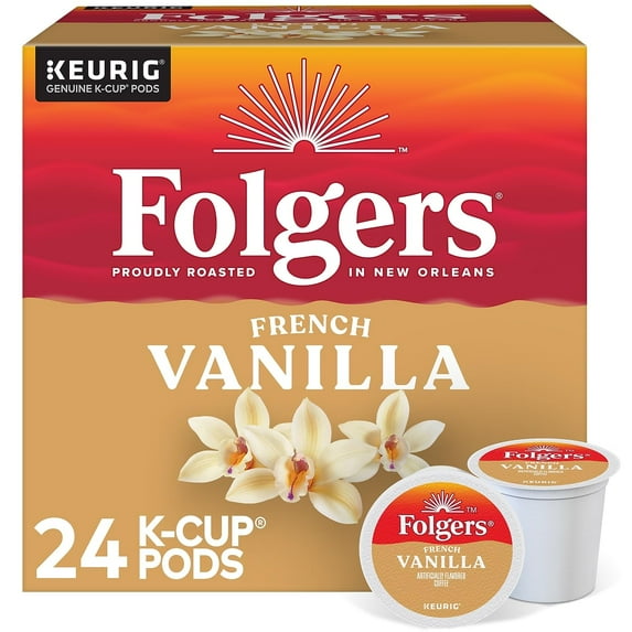 Folgers Gourmet Selections Single Cup for Keurig Brewers, Vanilla Biscotti, 24 Count