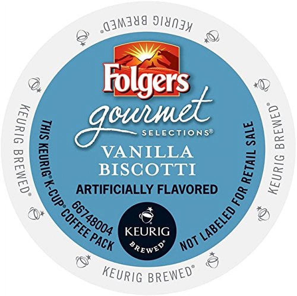 Folgers Gourmet Selections Vanilla Biscotti KCup Coffee 24 Count for Keuri...