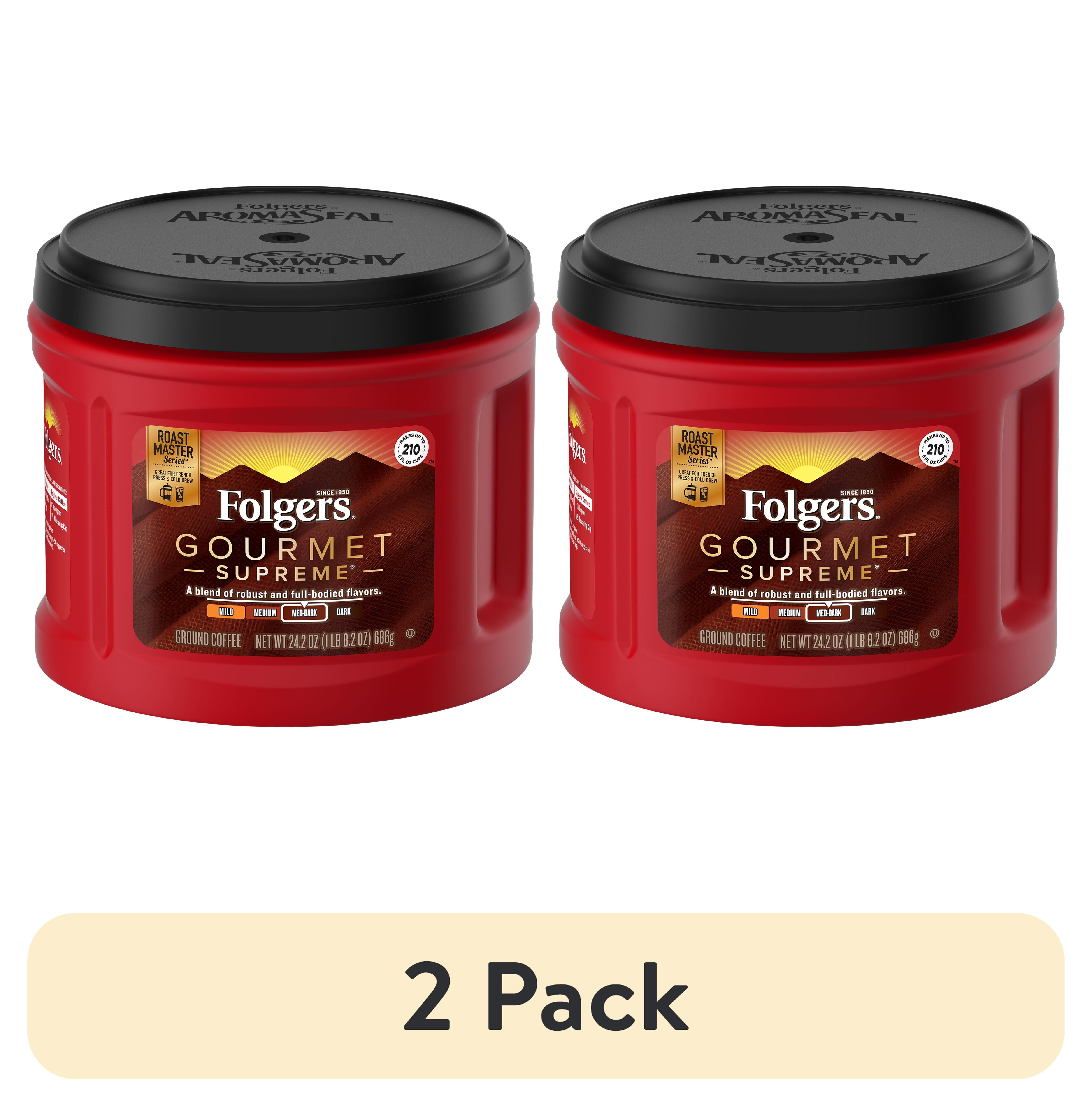 Folgers Gourmet Supreme Ground Coffee 24.2 Ounce Canisters