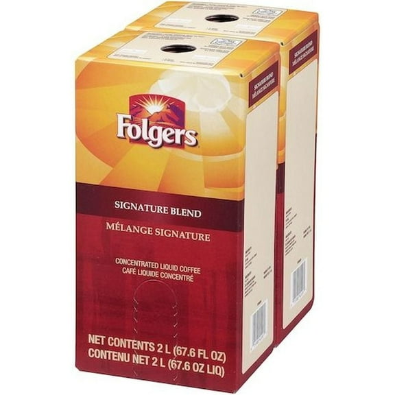 Folgers Signature Blend Coffee Liquid, 2 Liter 2 per case.