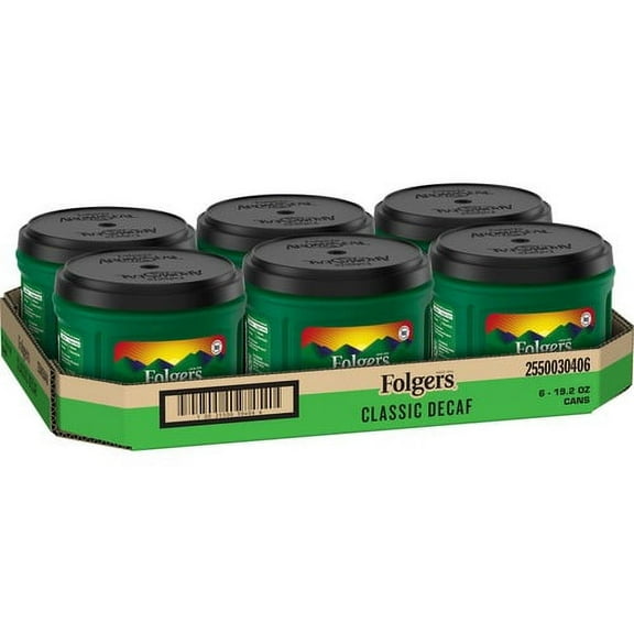Folgers reg; Classic Decaf Coffee - Medium - 19.2 oz - 6 / Carton | Bundle of 10 Cartons